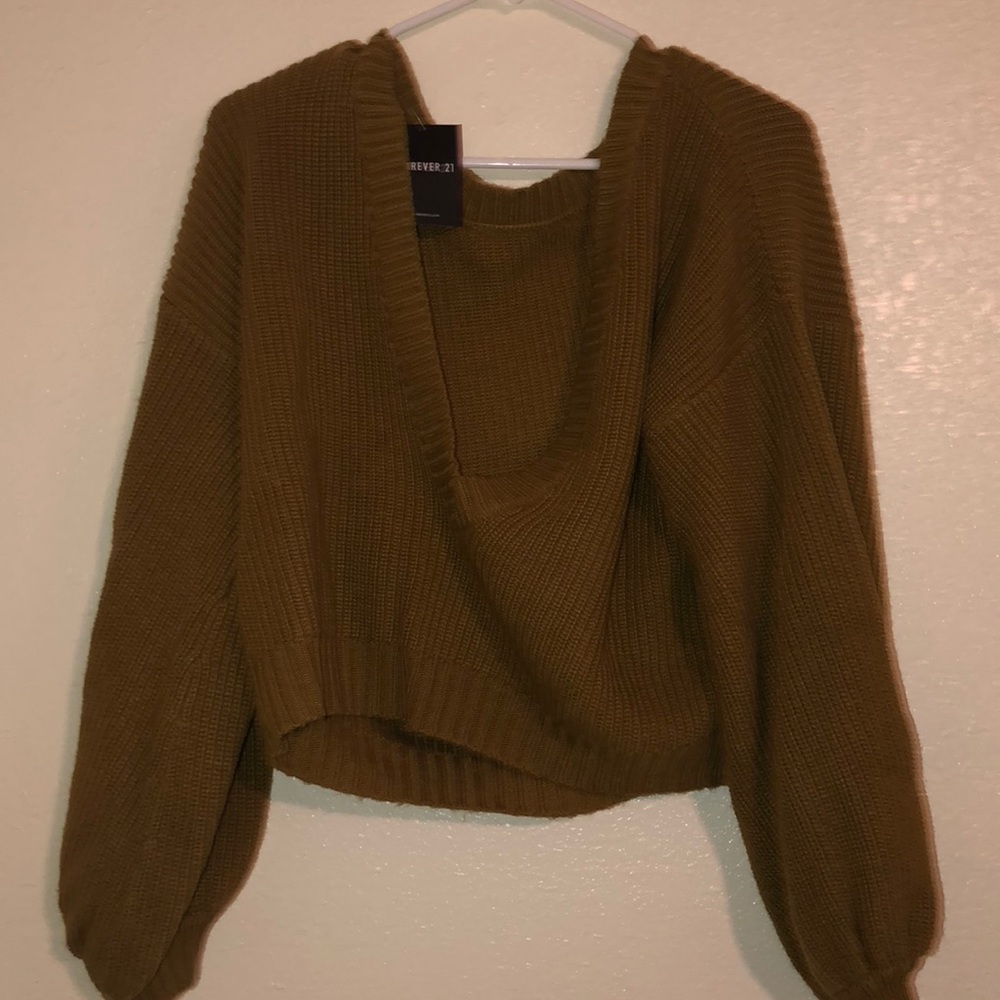 Light olive sweater - Picture 2 of 4